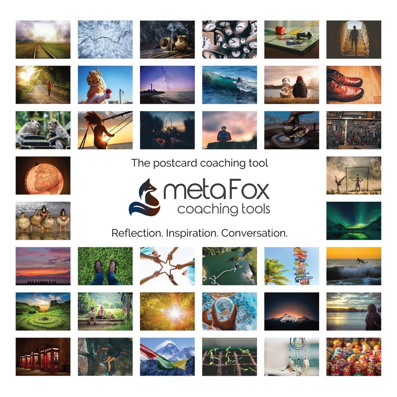 metaFox - 52 Inspirational, Positive Affirmations & Motivational Postcards, Picture Cards For Life Coaching, Therapy, & Personal Advice, Mindfulness, Coaching, Life Design Cards - Image 1